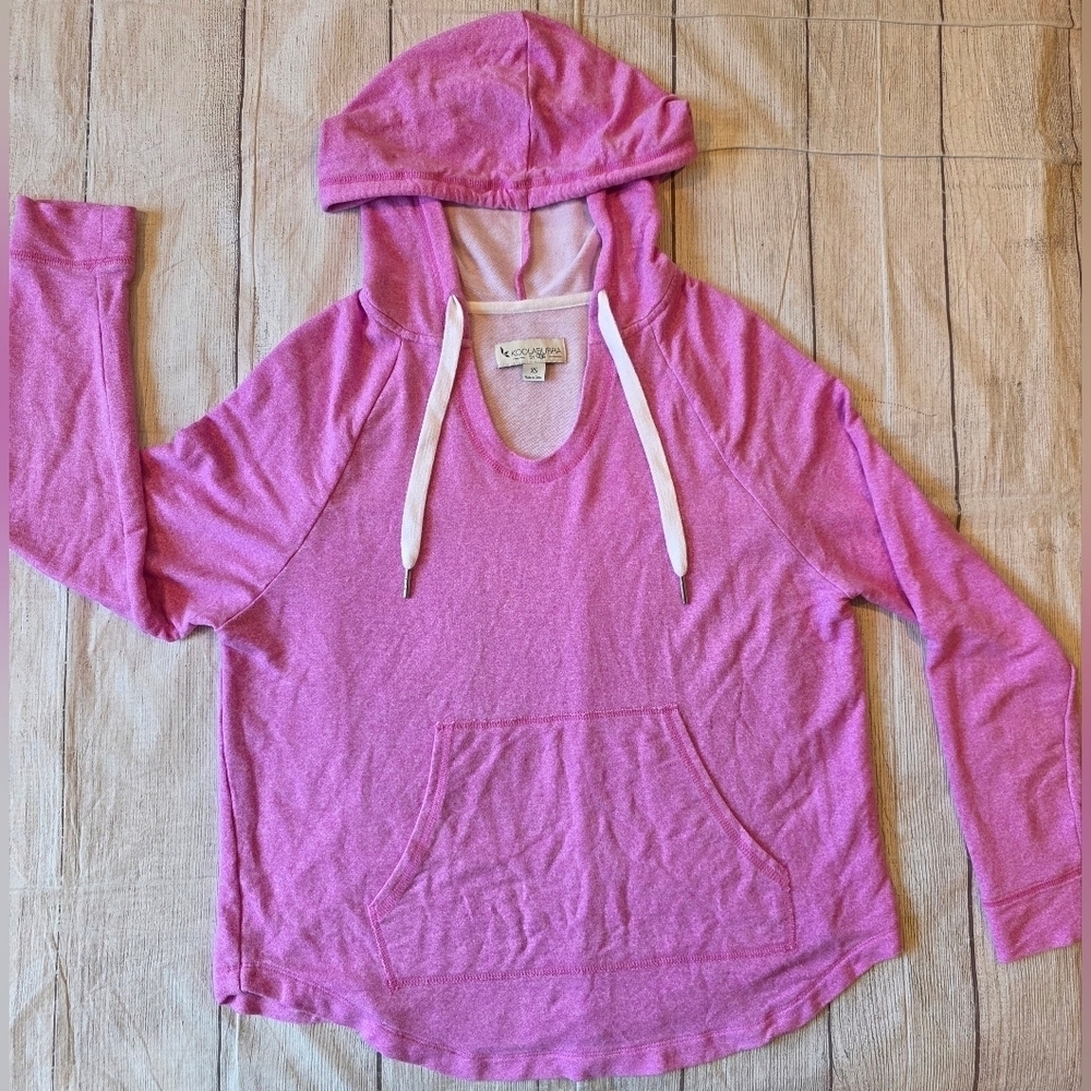 Koolaburra By Ugg Size XS French Terry Lightweight Pullover Hoodie Pink Soft - Picture 8 of 12